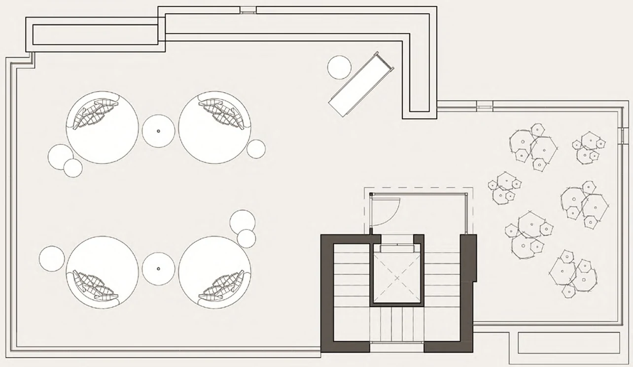 Villa Sirocco C solarium plan